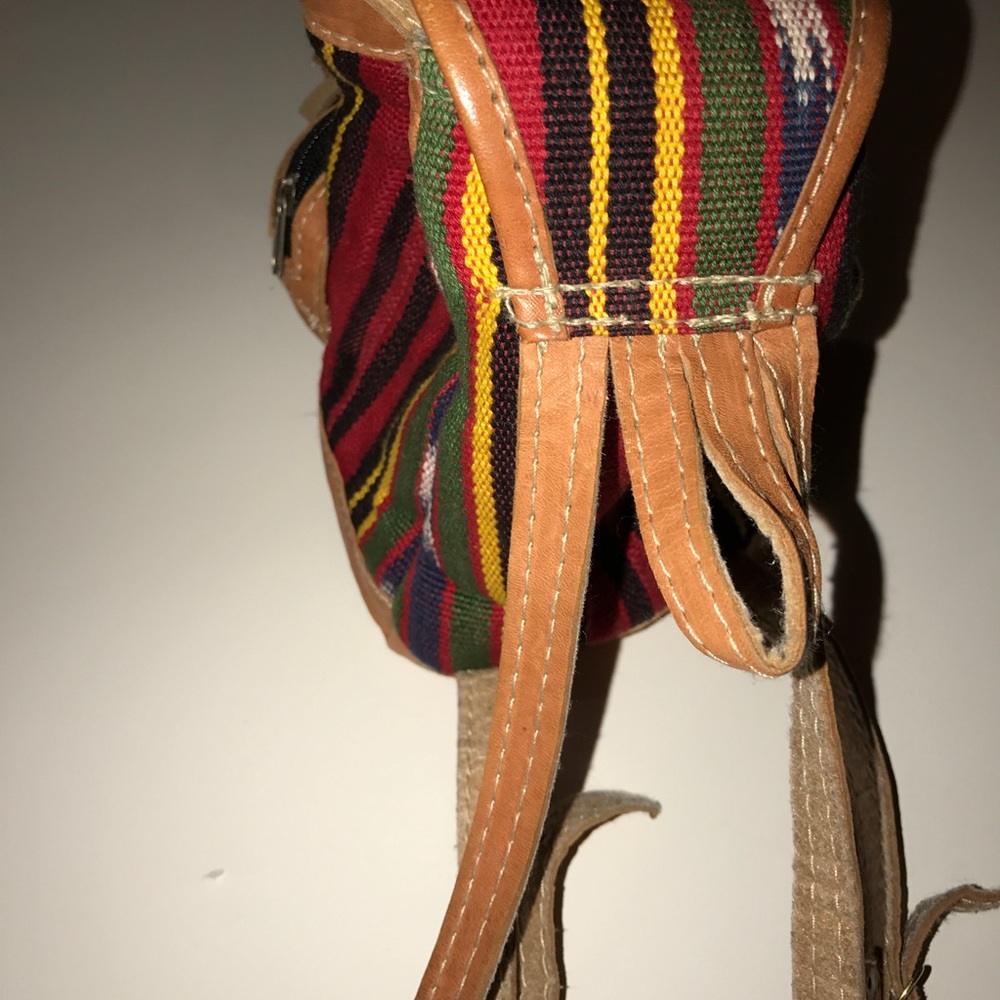 Handmade Aztec style mini backpack - Picture 3 of 4